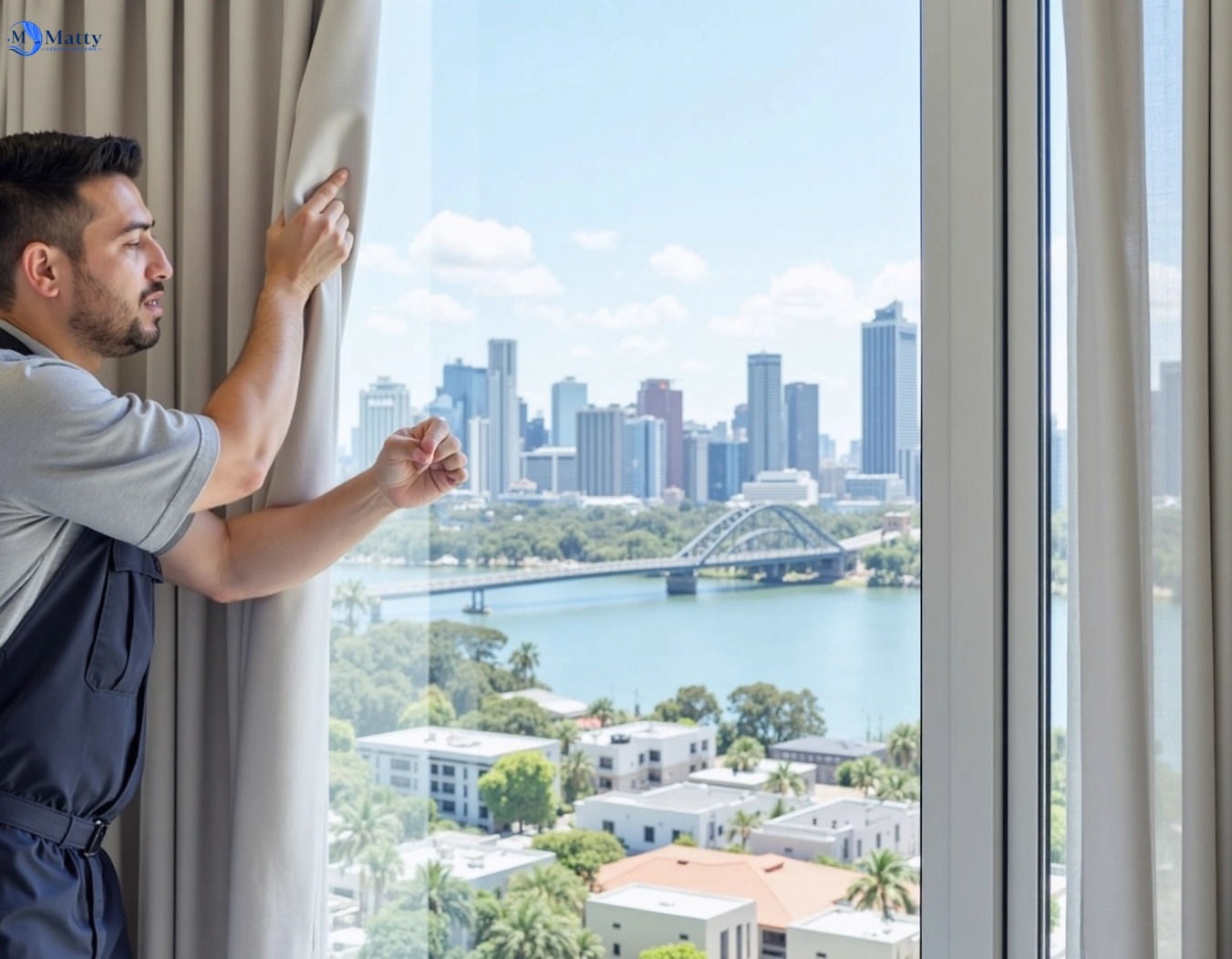 Professional curtain steam cleaning service carlingford-nsw QLD by Matty Curtain Cleaning